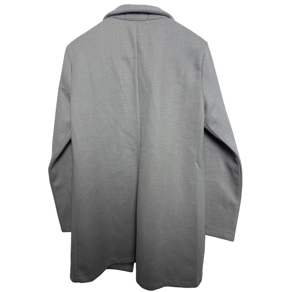 Potters Pot Womens Pink Herringbone Open Front Blazer Coat M Officecore Tailored - Picture 7 of 9